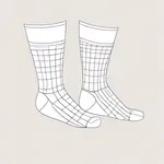 plain white socks image